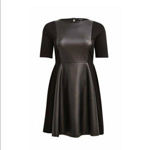 Torrid dress with leather panels